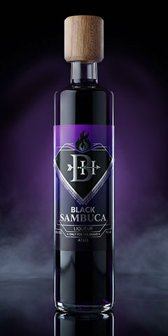 BraveHart Black Sambuca Liqueur 750ml bottle